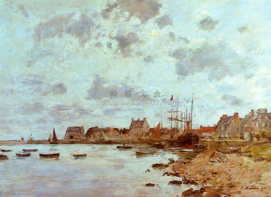 The Port at Saint-Vaast-la-Houghe - 尤金·布丹